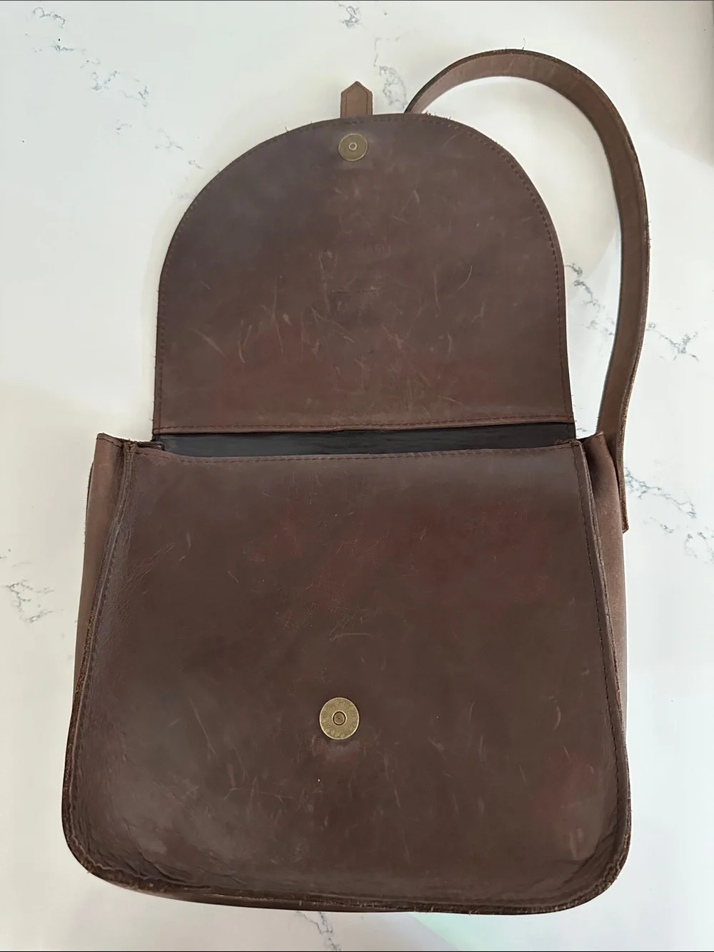 ABLE | The Tirhas Saddlebag Brown Leather Crossbody